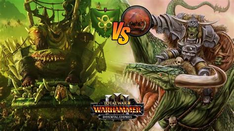 Total War Warhammer 3 Batalla Ranked Nurgle Vs Pieles Verdes YouTube