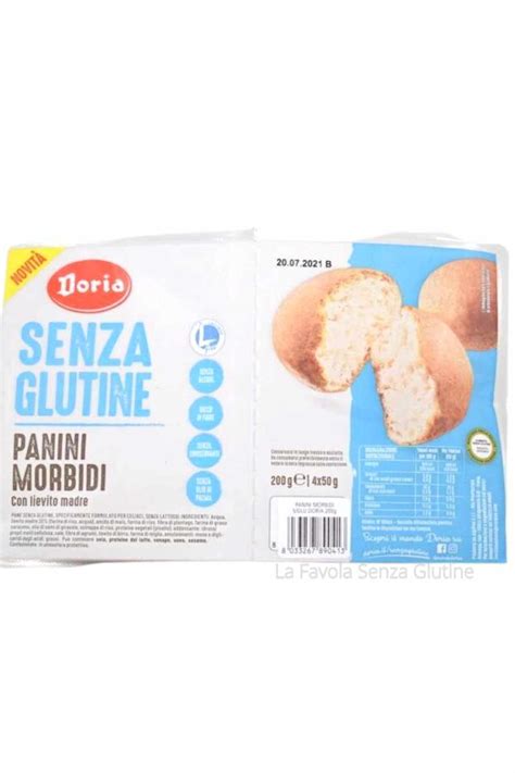 Panini Morbidi Senza Lattosio Gr X Doria La Favola Senza Glutine