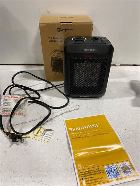 Brightown Ceramic Heater Black EBay