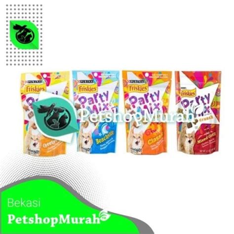 Jual Snack Kucing Friskies Party Mix 60 Gram All Varian Cemilan Kering