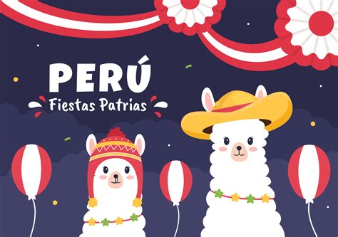 Cartoon Fiestas Patrias De Peru Illustration Free Vector Graphic Porn