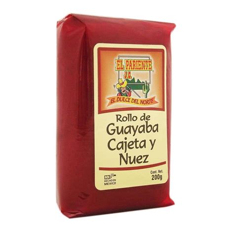 Rollo De Guayaba El Pariente Con Cajeta Y Nuez 200 G Walmart