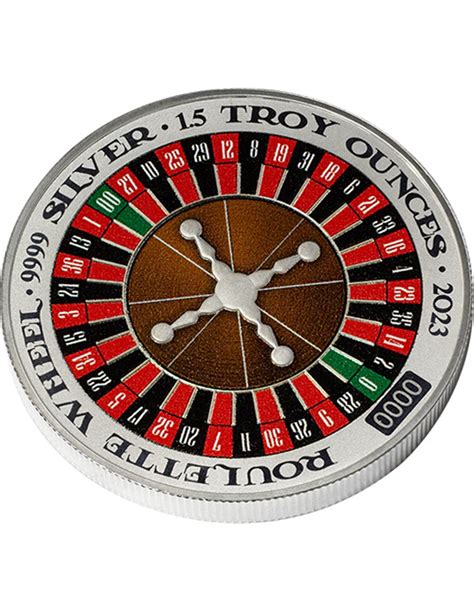 Ruota Della Roulette Che Gira Oz Moneta Argento Niue