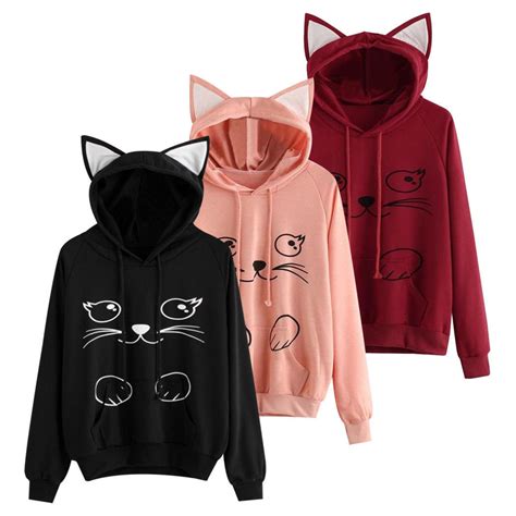 Super Cute Cat Ear Hoodie Only 999 Freebies2deals