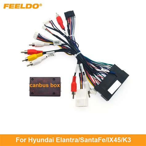 Feeldo Car Pin Stereo Wiring Harness Canbus Support For Hyundai