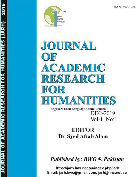 Journal Of Academic Research For Humanities Social Sciences Humanities