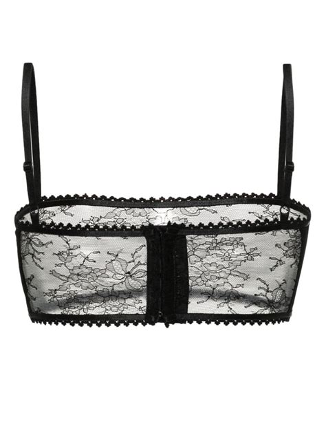 Wardrobe Nyc Floral Lace Semi Sheer Bra Farfetch