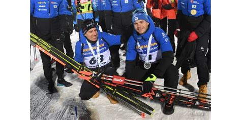 Biathlon Fillon Maillet Monte Sur Le Podium Avec Jacquelin En Coupe Du