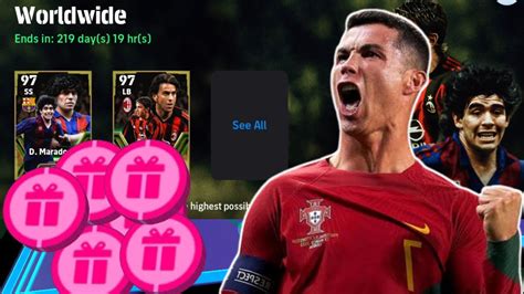 Free Cristiano Ronaldo And Booster Epic Big Time Pack Opening In Efootball Mobile 24 Youtube