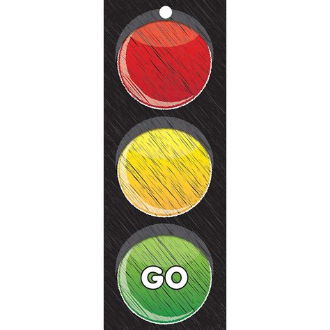 STOP/GO TRAFFIC LIGHT LAMINATED CARD, 9" X 3.5" - Walmart.com - Walmart.com