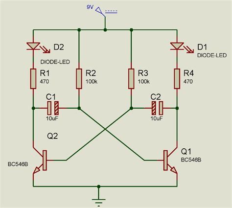 One Transistor Led Flasher Circuit Electronic Schematic Diagram Hot Sex Picture