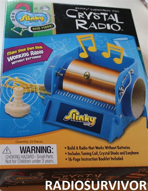 Building My 2nd Crystal Radio - Slinky Crystal Radio Kit - Radio Survivor