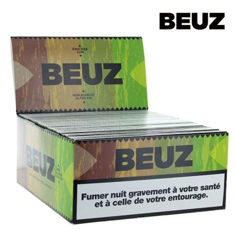 Boite De Grande Feuille Rouler Beuz Brown Slim Papier Marron Non