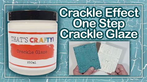 Crackle Effect One Step Crackle Glaze Youtube