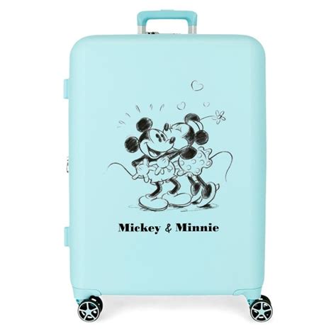 VALISE RIGIDE MOYENNE DISNEY MICKEY MINNIE KISSES 70cm