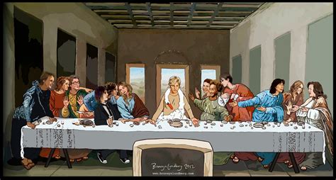 Bronwyn Lundberg S Lesbian The Last Supper Painting Features Ellen