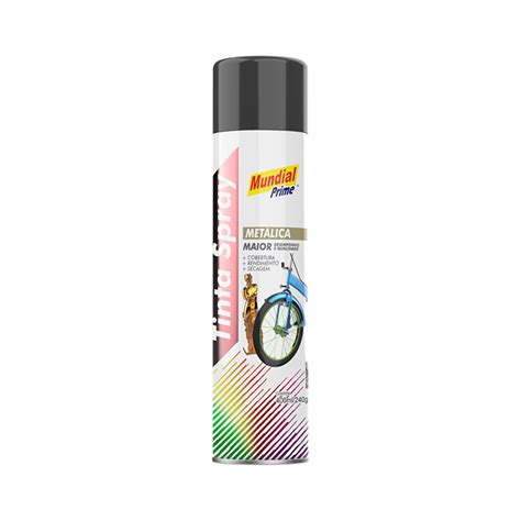 Tinta Spray Met Lica Grafite Ml Mundial