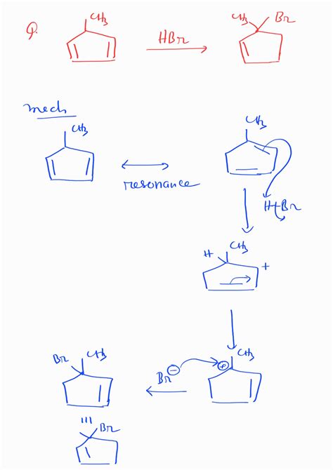 Solved B Provide A Detailed Stepwise Mechanism For The Reaction