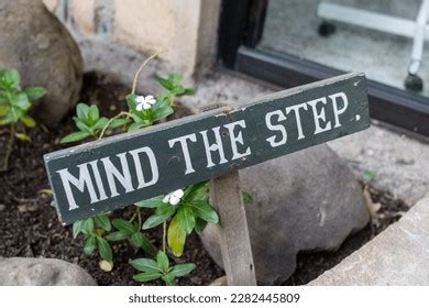 Mind Step Sign Warn People Uneven Stock Photo 2282445809 | Shutterstock