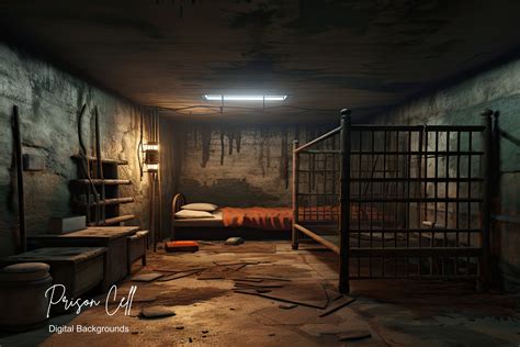 12 Prison Cell Digital Backgrounds for Zoom Team Calls, Stock Photos