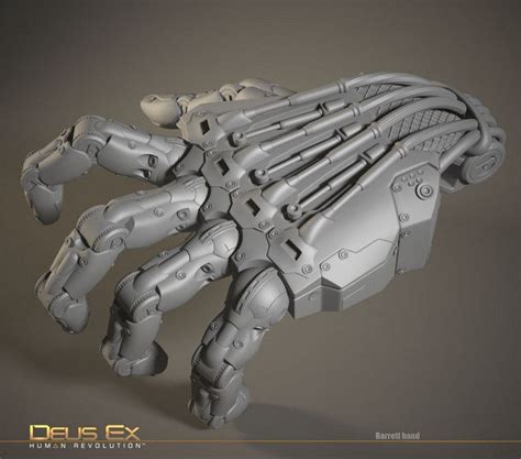 Deus Ex Hand Robot Design 3d Design Cybernetic Arm Hard Surface Modeling 3d Modeling