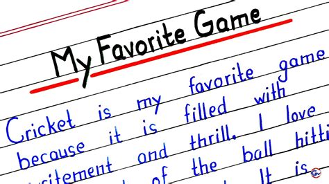 My Favorite Game Cricket Essay In English Essay On My Favorite Game