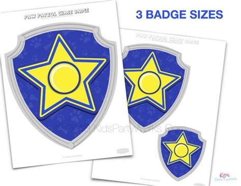 PAW PATROL BADGES & Paws Paw Patrol Birthday Paw Patrol | Etsy | Paw ...