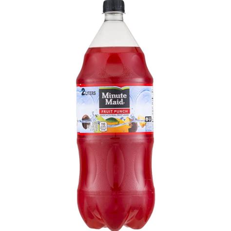 Minute Maid Fruit Punch Made W Real Fruit Juice Liters Walmart