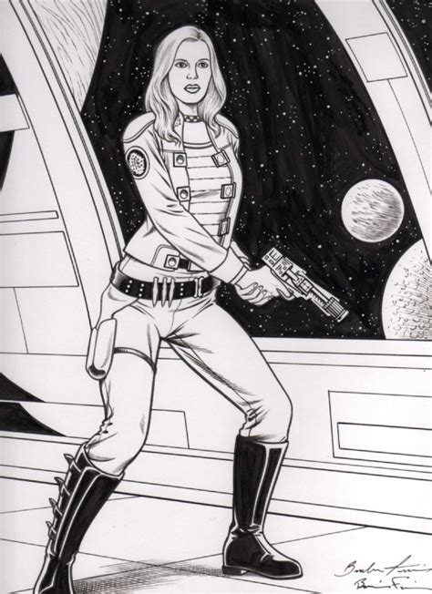 Battlestar Galactica Lt Sheba Commission By Brendon And Brian Fraim Comic Art Gallery Owner