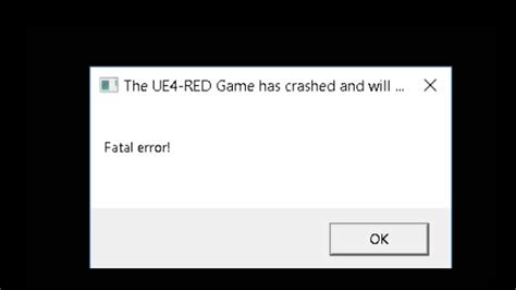 UE4 RED GAME HAS CRASHED And How To Fix Dragon Ball Fighterz BUG