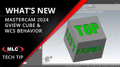 What S New In Mastercam 2024 Gview Graphics Display Cube YouTube