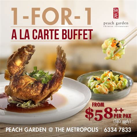 Dec Onward Peach Garden For A La Carte Buffet Deal Sg