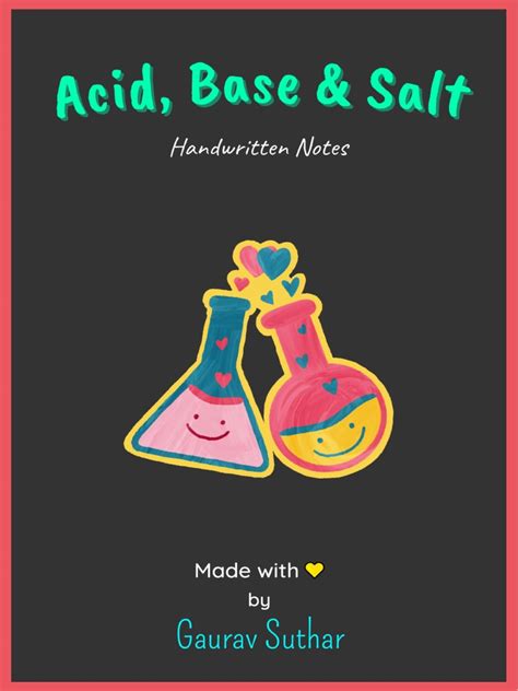 A Comprehensive Guide To Acids Bases Ph Scale And Common Salts Their