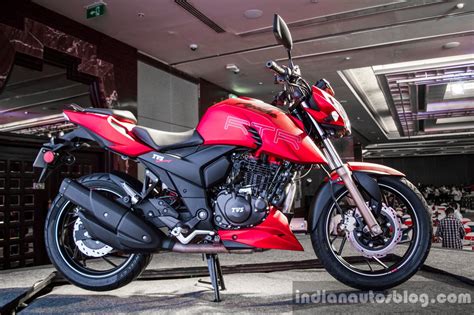 Tvs Apache Rtr 200 4v Matte Red Side Launched