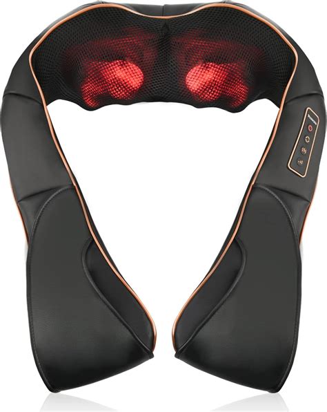 Triducna Neck Back Massager With Heat Shiatsu Electric Deep Tissue