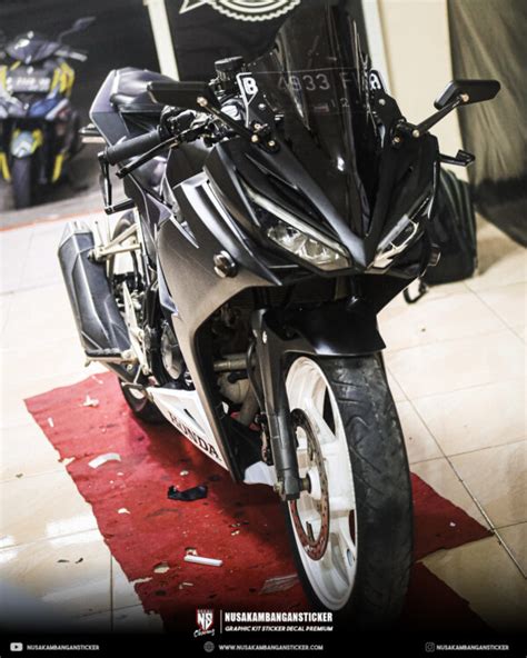 Wraping Stiker Cbr R All New Hitam Putih Standar Full Body