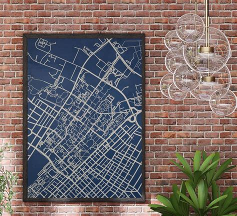 College Campus Map Penn State Art Print Instant Download Wall Decor ...