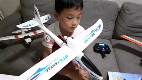 Unboxing Tes Terbang Pesawat Rc Sky King F S Youtube