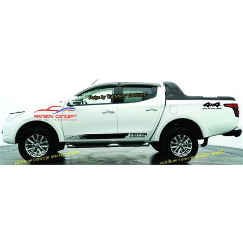 Jual Sticker Stiker Stripe Body Mitsubishi Triton Expedition X Off