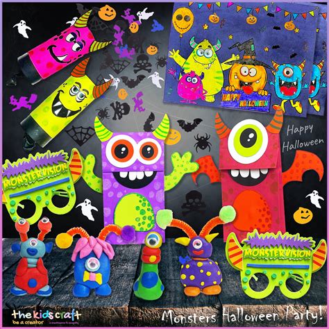 The Kids Craft, Monster's Halloween Party, Halloween DIY Crafts Box for ...