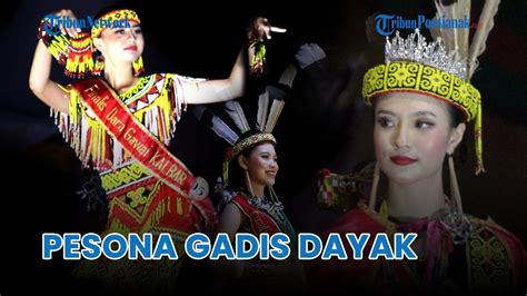 Pesona Gadis Gadis Dayak Di Pekan Gawai Dayak Kalimantan Barat 2023 Di