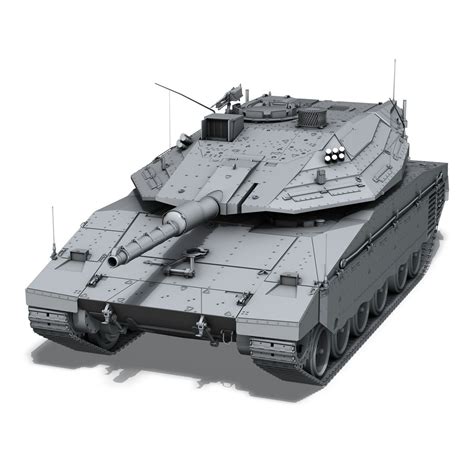 Merkava IV MBT 3D Model $89 - .c4d .obj .lwo .fbx .3ds - Free3D