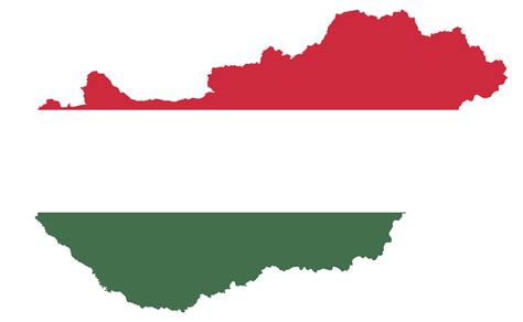 OnlineLabels Clip Art - Hungary Map Flag