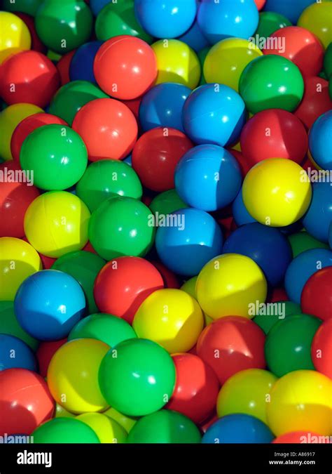 Coloured Plastic Balls Stock Photo Alamy