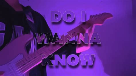 Arctic Monkeys Do I Wanna Know Electric Guitar Cover Youtube