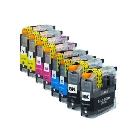 Brother LC223 Pack Cartouches Encre Compatibles Lot De 8 Pas Cher