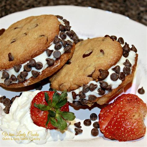 Chocolate Chip Cannoli Sandwich Cookie Easy To Make For An Anytime