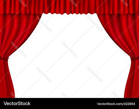 Red stage curtains Royalty Free Vector Image - VectorStock