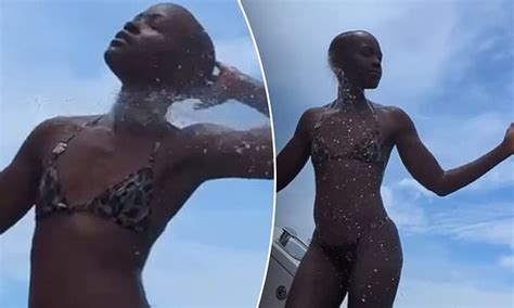 Lupita Nyong O Shows Off Her Incredible Figure In Tiny Bikini As She Celebrates Good Times