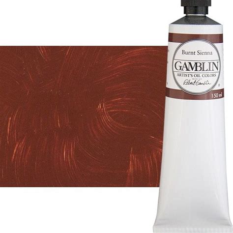 Gamblin Artists Oil Burnt Sienna 150ml Tube Jerry S Artarama